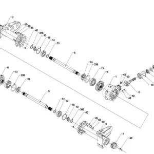 Oryginalna, kompletna przekładnia o numerze katalogowym CMT00166, stosowana w prasoowijarkach marki McHale.