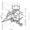 Oryginalny dyszel przyczepy DB 125 KN 9t. o numerze katalogowym 38065, stosowany w przyczepach rolniczych DB 12 oraz 14 marki Metaltech schemat.
