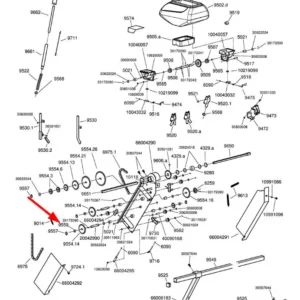 Pierścień blokujący dla ram teleskopowych o wymiarach śred.wew.16.00, śred.zew.25.00 wys. 10.00mm, stosowany w siewnikach marki Monosem.
