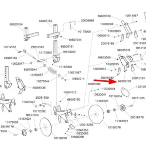 Oryginalny cyklon redlicy podsiewacza o numerze katalogowym 66005130, stosowany w siewnikach marki Monosem schemat.