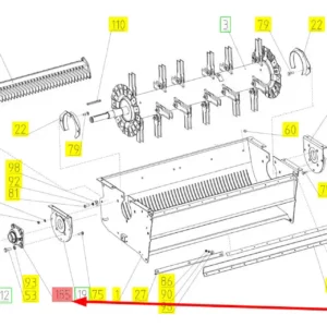 Oryginalna obudowa z łożyskiem o oznaczeniu FY-50WF SKF i numerze katalogowym 101288690, stosowana w kombajnach zbożowych marki Rostelmash schemat