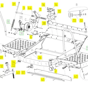 Oryginalny sworzeń dźwigni o numerze katalogowym 101655858, stosowany w kombajnach zbożowych marki Rostselmash.