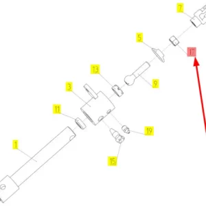Oryginalna nakrętka o wymiarach M12 x 1,25 i numerze katalogowym 101828677, szeroko stosowana w kombajnach zbożowych marki Rostselmash.
