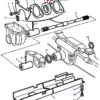 Łożysko samonastawne UC-208-24 o numerze katalogowym UC208-24, stosowane jako zamiennik  w ciągnikach rolniczych marki Massey Ferguson schemat.