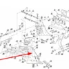 Oryginalna lewa pierś odkładnicy o numerze katalogowym 1126/60-003/0, stosowana w pługach marki Unia schemat