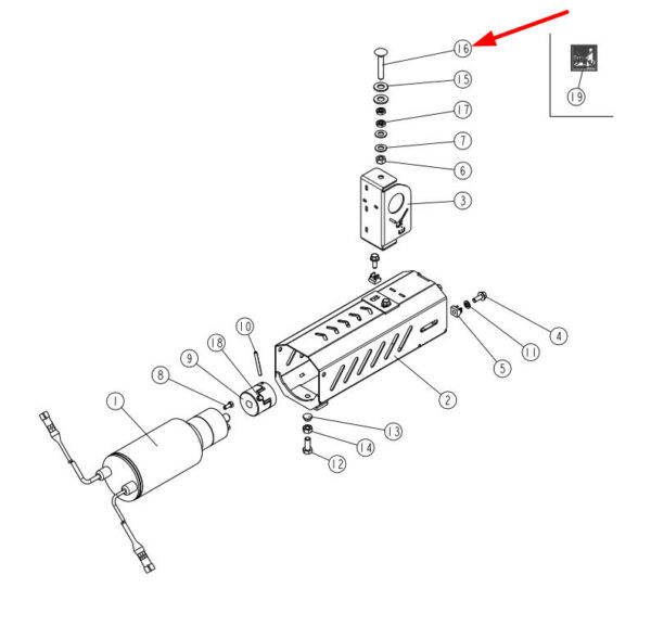 558950 Śruba zamkowa pełny gwint M8 x 50