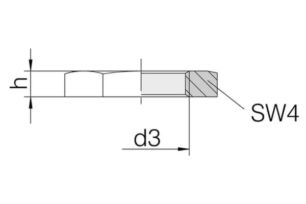 Voss Przeciwnakrętka stalowa M52x2.00 Voss