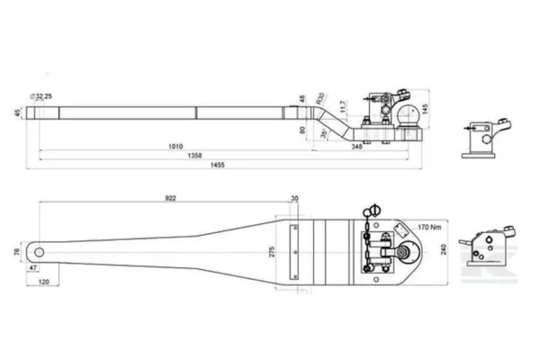 Walterscheid Płyta nośna zaczepu, K80 1445 mm
