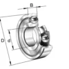 INA/FAG Łożysko kulkowe zwykłe 5x19x6 mm INA/FAG