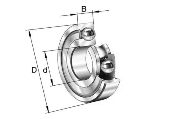 INA/FAG Łożysko kulkowe zwykłe 5x19x6 mm INA/FAG