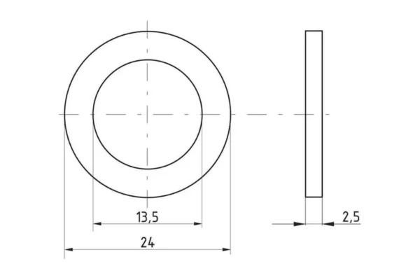 Towar Podkładka O 12x28.5x1.5 mm, stal ocynk Towar