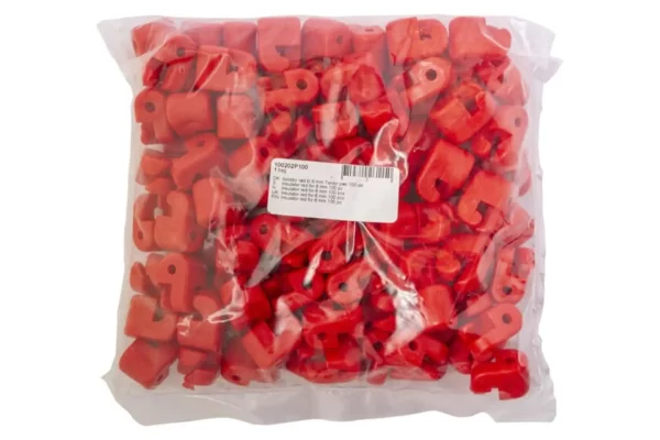 Non Original Insulator red for 6 mm 100 pcs