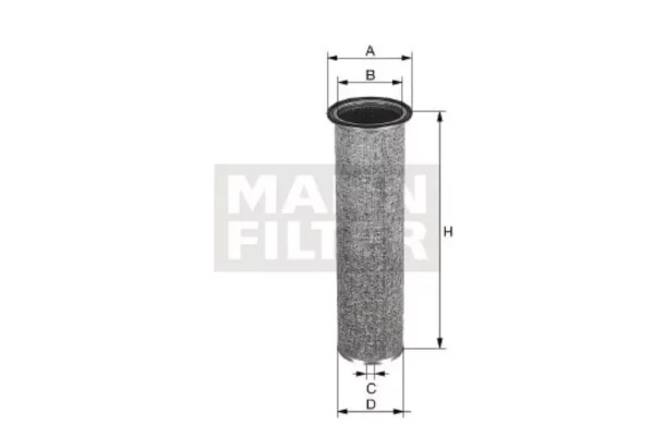 MANN-FILTER Filtr powietrza, wewnętrzny, M&H