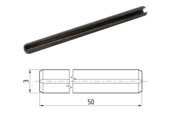 Towar Kołek sprężysty 3x50 mm DIN1481 25 szt. Towar