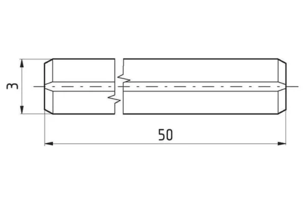 Towar Kołek sprężysty 3x50 mm DIN1481 25 szt. Towar