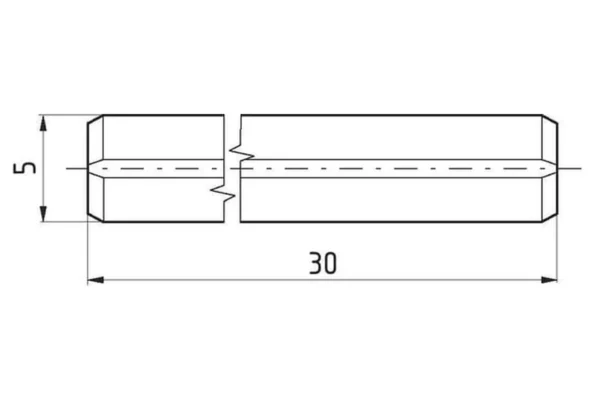 Towar Kołek sprężysty 5x30 mm DIN1481 25 szt. Towar