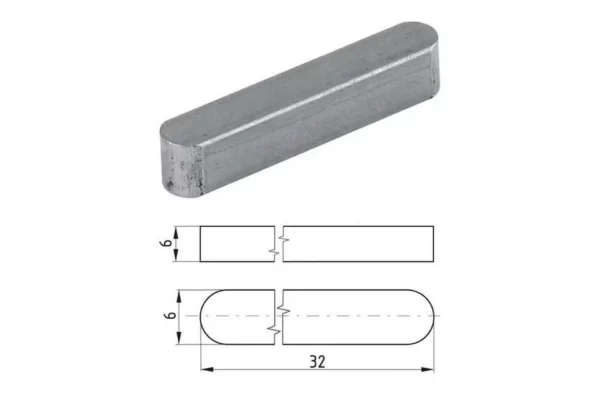 Towar Wpust pryzmatyczny Towar, 6 x 6 x 32 mm