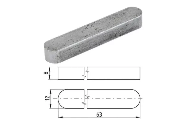 Towar Wpust pryzmatyczny Towar, 12 x 8 x 63 mm