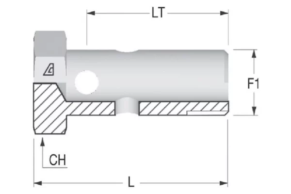 Alfagomma Śruba przelewu M16x1,5