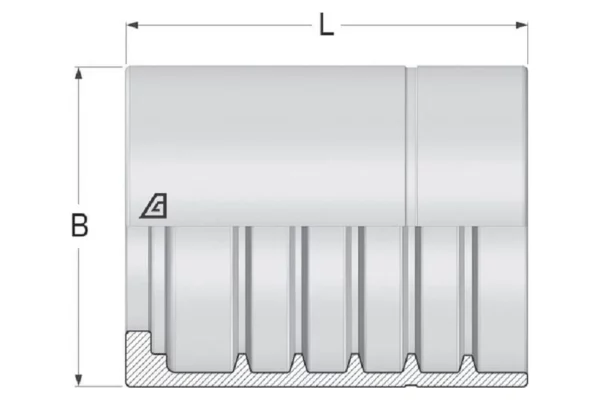 Alfagomma Tuleja NS4 DN50