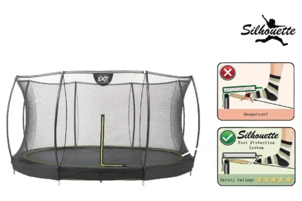 EXIT Trampolina Silhouette 427 All-in-1 "in ground"