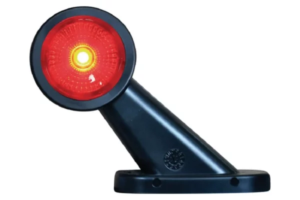 Waś Lampa obrysowa LED, prawa, 12/24V czerwona/przezroczysta, przykręcana Waś