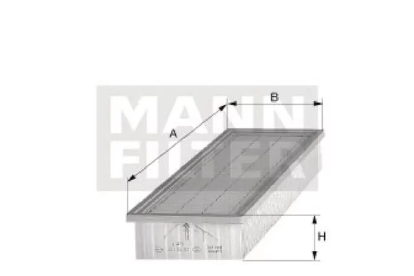 MANN-FILTER Wkład filtra powietrza z aktywnym węglem