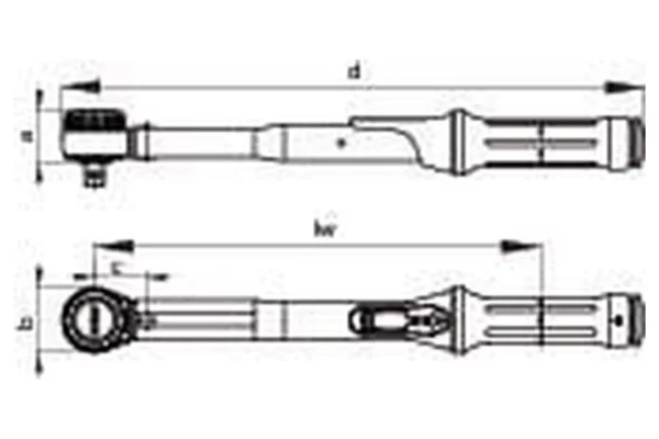 Gedore Klucz dynamometryczny Torcofix-K Dremotec Gedore, 1/2" 60-300 Nm