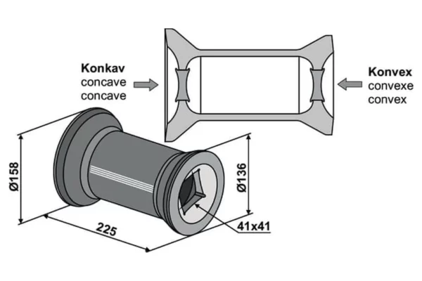 Non Original Dystans dla 40x40 kwadrat