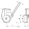 Zasuwa mosiężna mechaniczna 4" gwint wew.