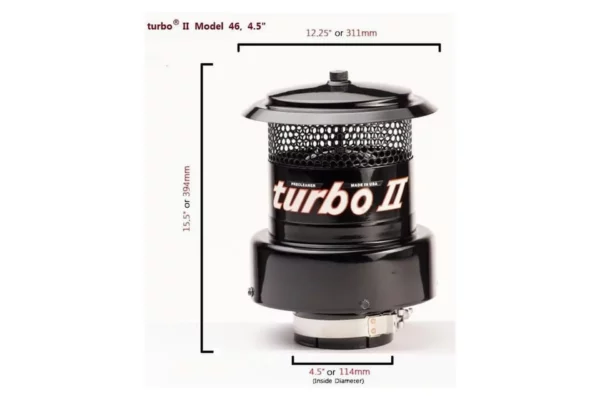 Turbo Filtr powietrza wstępny turbo® 2, typ 46-4-1/2"