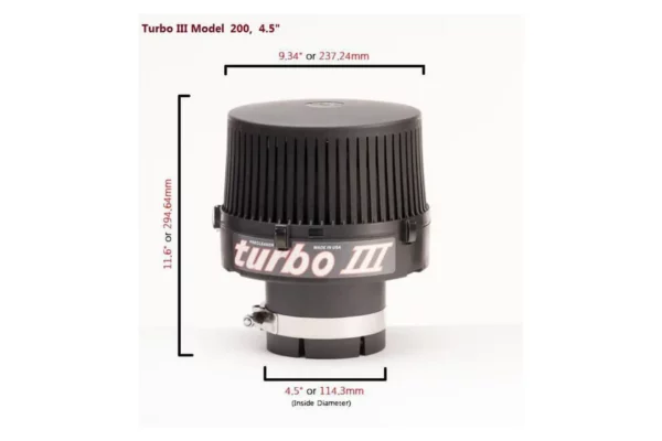Turbo Filtr powietrza wstępny turbo® 3, typ 200-4-1/2"