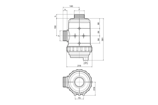 Arag Filtr ssawny 3" 400-800 l/min