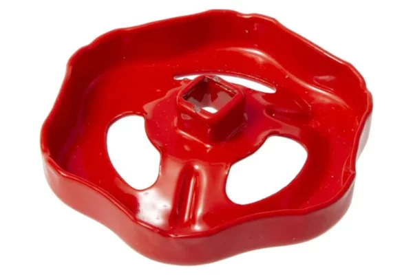 Unbranded Pokrętło ręczne zaworu odcinającego czerwone, 1 1/4"