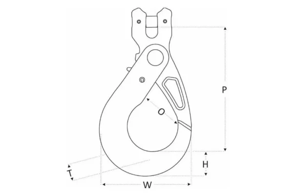Rema Hak z głowicą widełkową + zabezpieczenie RCS G10, 8 mm