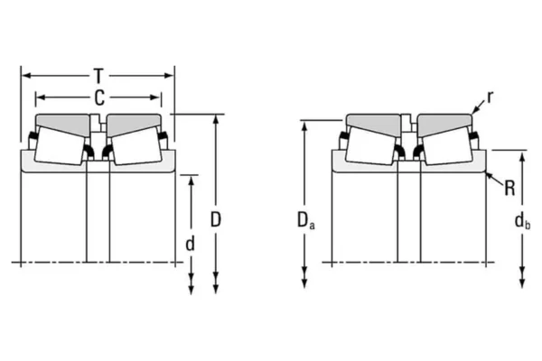 Timken Łożysko stożkowe 31.75x59.14x35.72 mm Timken