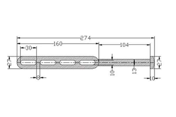 Towar Napinacz gumowy do plandek Towar, 274 mm