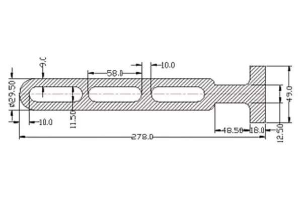 Towar Napinacz gumowy do plandek Towar, 278 mm