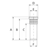 Monroc Wheel bolt M22x1 5 90