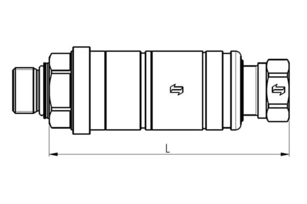 Faster Szybkozłącze gniazdo CFPV 3/4" gwint zewnętrzny M36x2.0