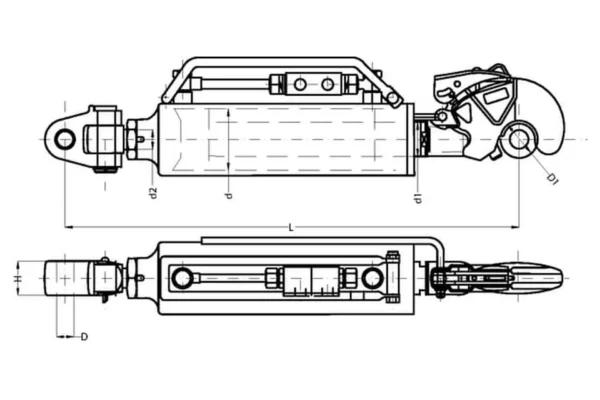 CBM Łącznik górny hydrauliczny kat. 4, CBM