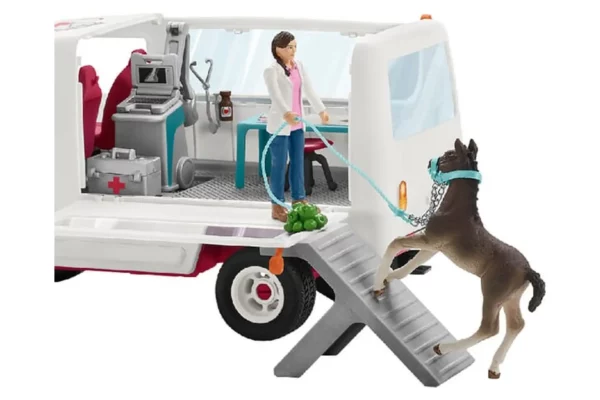 Schleich Zestaw mobilny weterynarz z źrebakiem