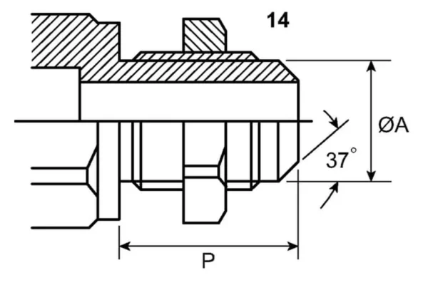 Faster Szybkozłącze 3CFPV, 3/4" UNF-JIC