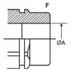 Faster Szybkozłącze skręcane wtyczka 3/8" gwint wew. panelowy 3/8" BSP Faster