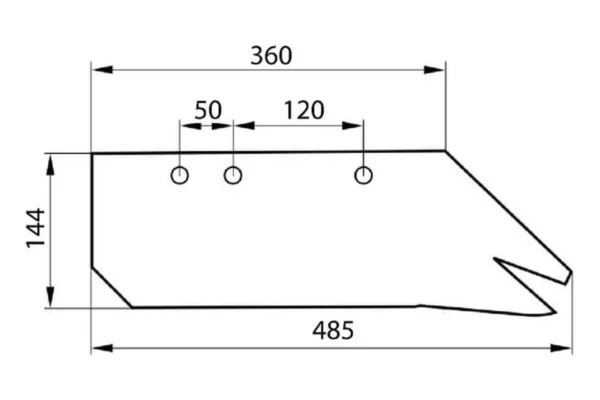 Molbro Lemiesz 14", prawy 093136