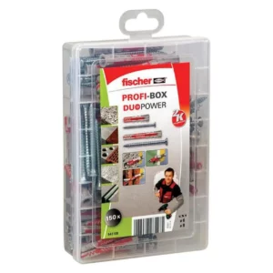 Asortyment kołków rozporowych z wkrętami Profi-Box SL Duopower 150 szt.