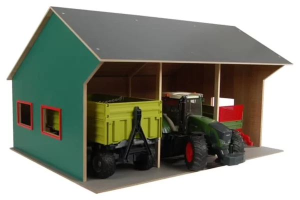 Kids Globe Agriculture shed for 3 vehicles 1:16