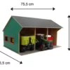 Kids Globe Agriculture shed for 3 vehicles 1:16