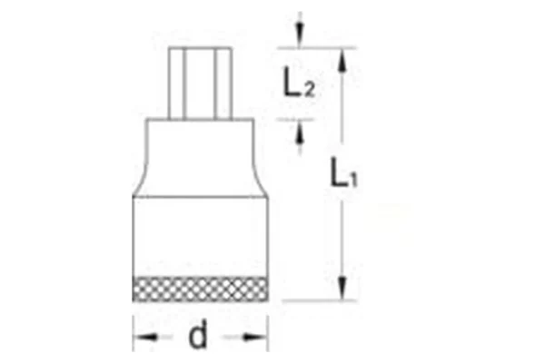 Gedore Nasadka imbus 1/2" Gedore, 9 mm