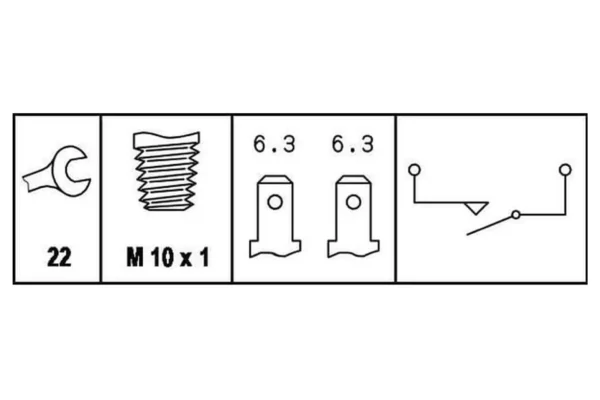 Hella Włącznik świateł cofania, Hella